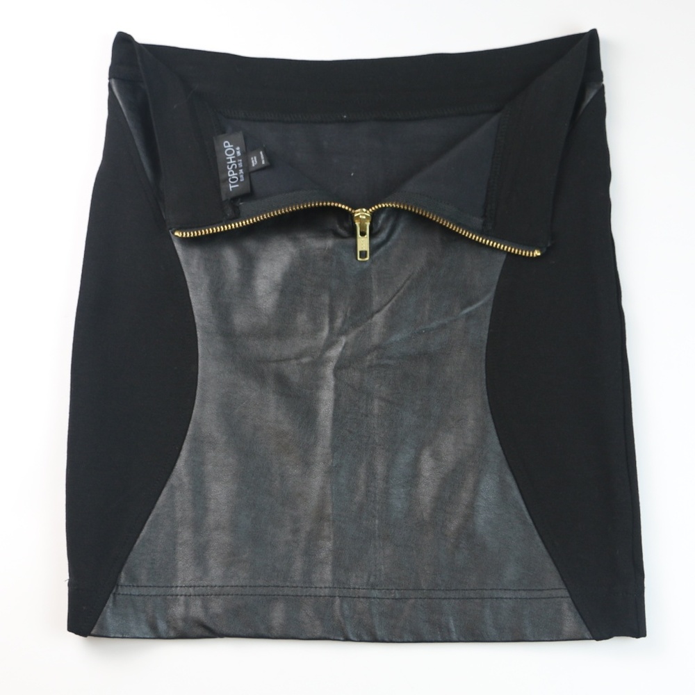 Topshop Dress Pencil Skirt Black Size 2 - Picture 6 of 7